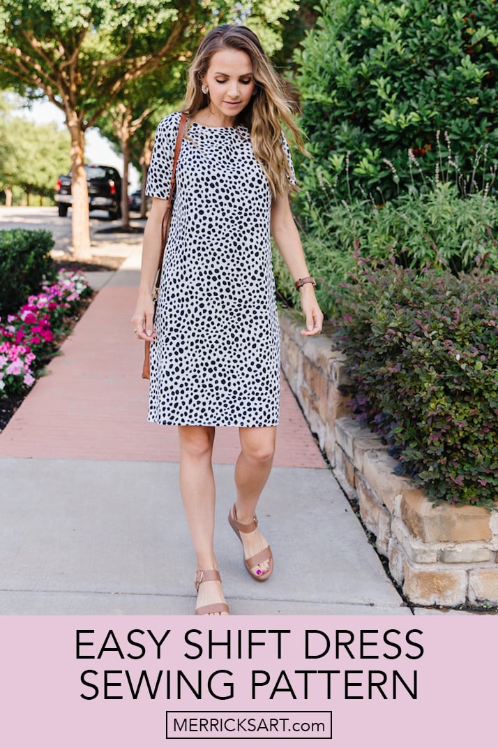shift dress sewing pattern merricksart