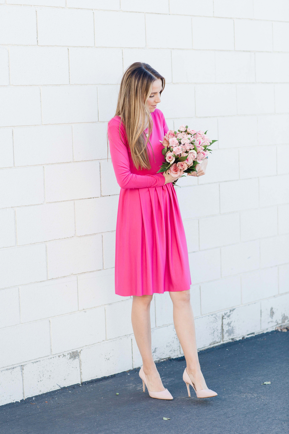 Merrick's Art Pink Pleated Dress