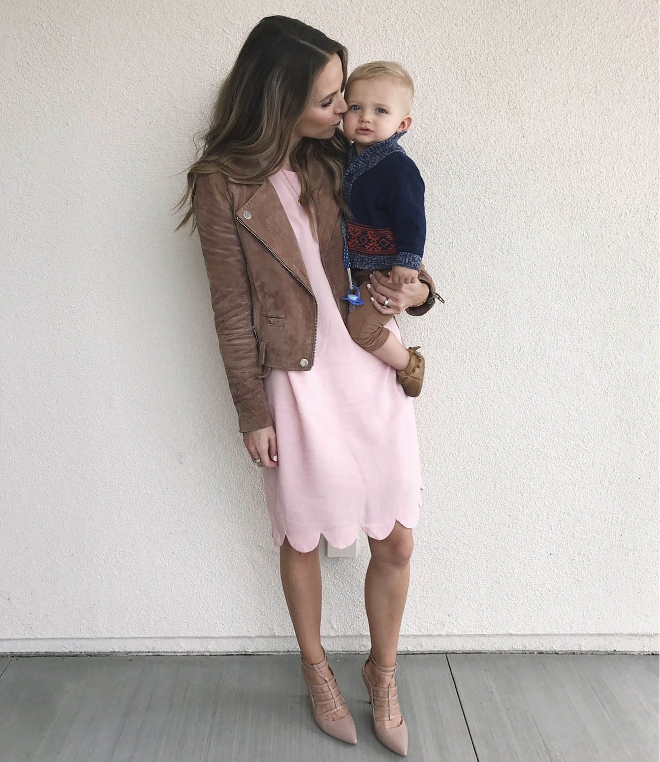 Pink Scalloped Dress