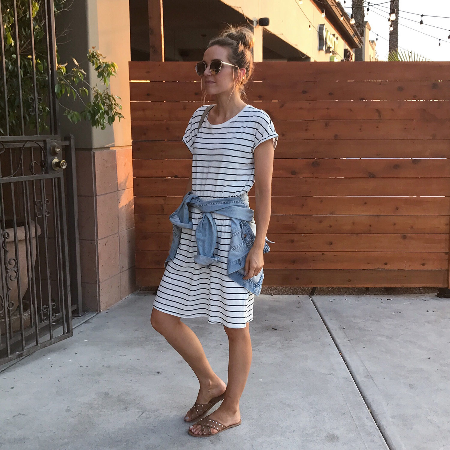 merricksat.com | Striped T-Shirt Dress