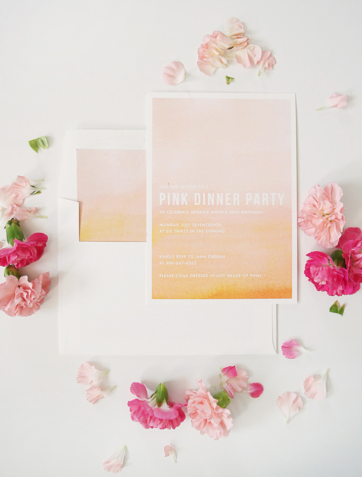 Merrick's Art Minted Ombre Party Invitation