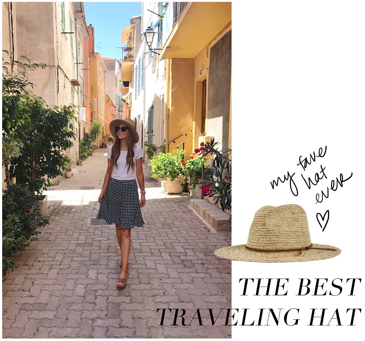 My favorite Brixton Straw hat was an essential for our travel through the French Riviera and Amalfi Coast | merricksat.com