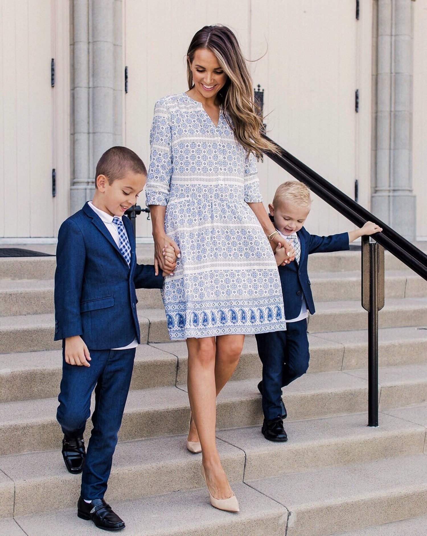blue print dress | merricksat.com