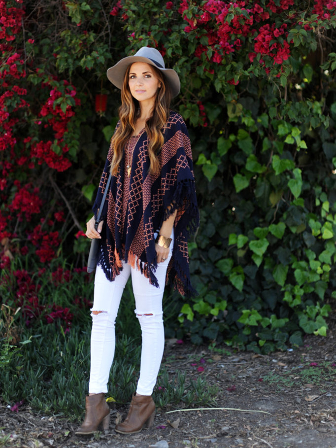 white jeans pattered sweater | merricksat.com