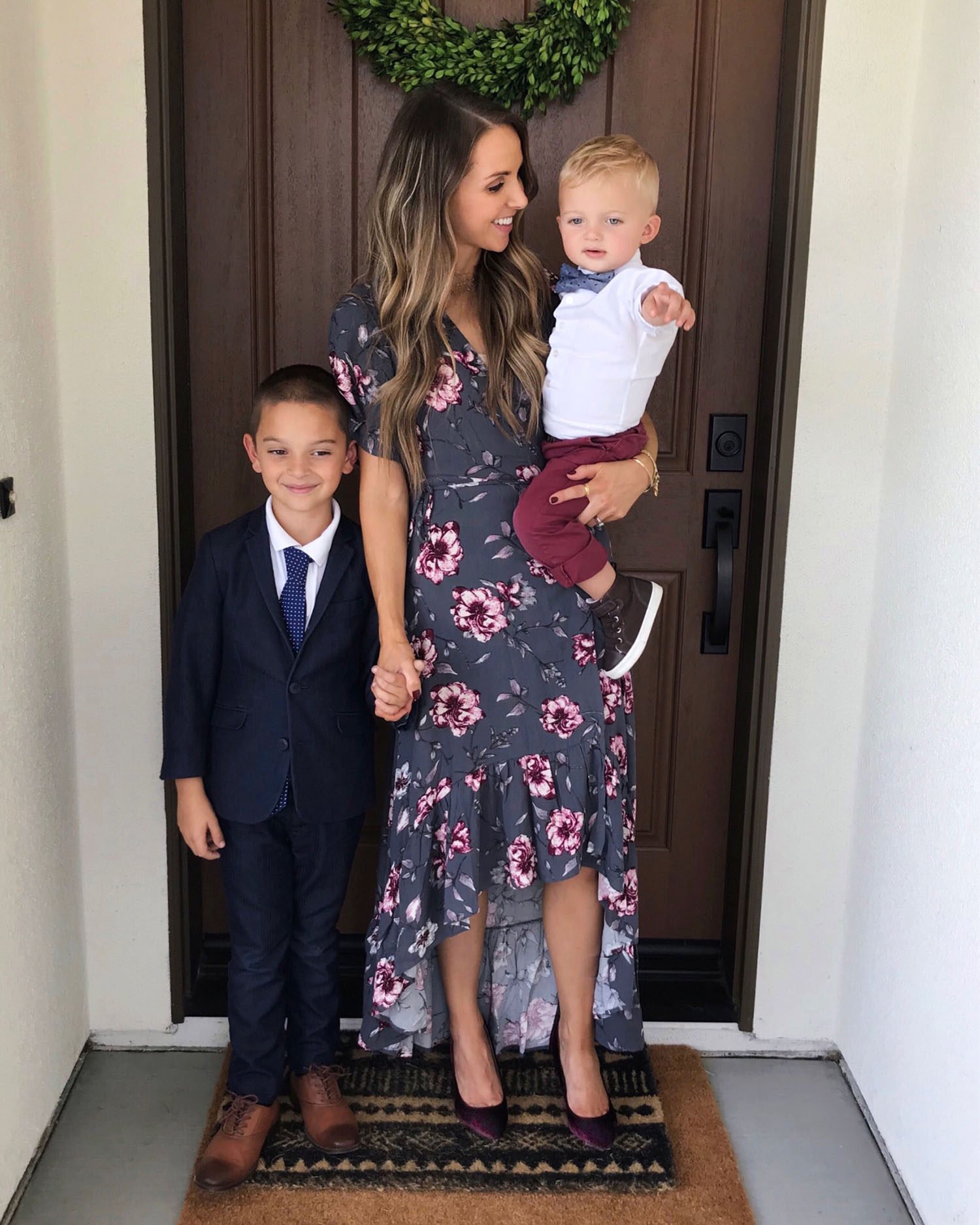 fall floral dress | merricksat.com
