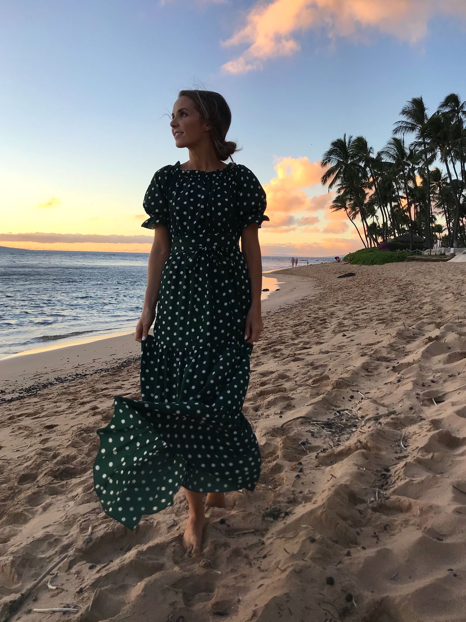 polka dot maxi dress | merricksat.com