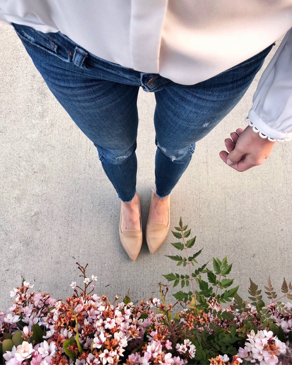 jeans and blouse