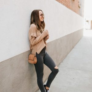 sweaters and sneakers make a perfect fall combo