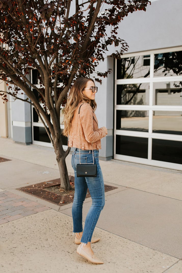 how to wear a suede jacket
