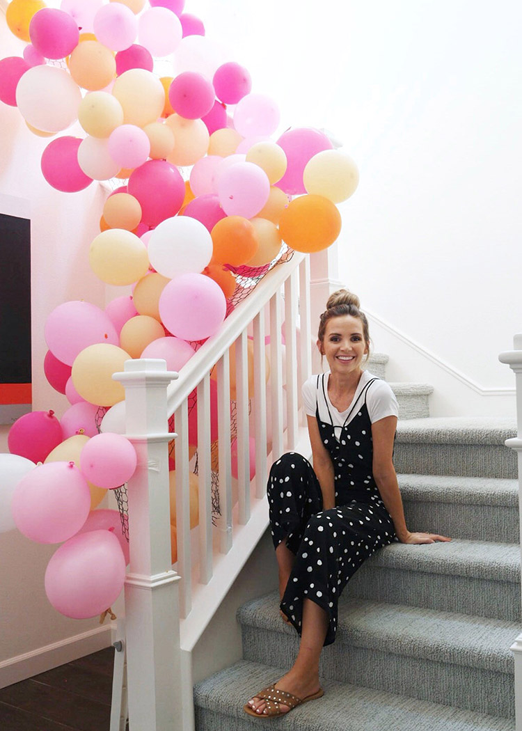 black polka dot jumpsuit