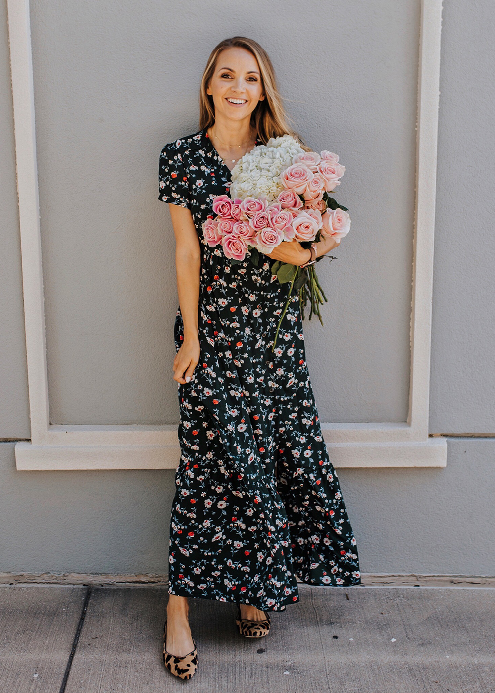 floral maxi dress