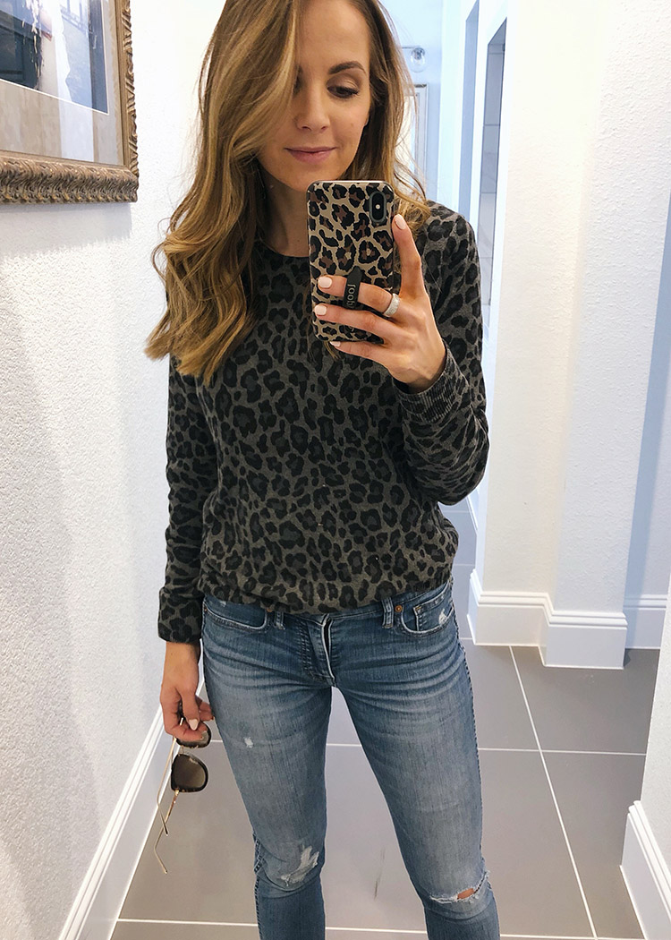 weekend recap - leopard print long sleeve tee