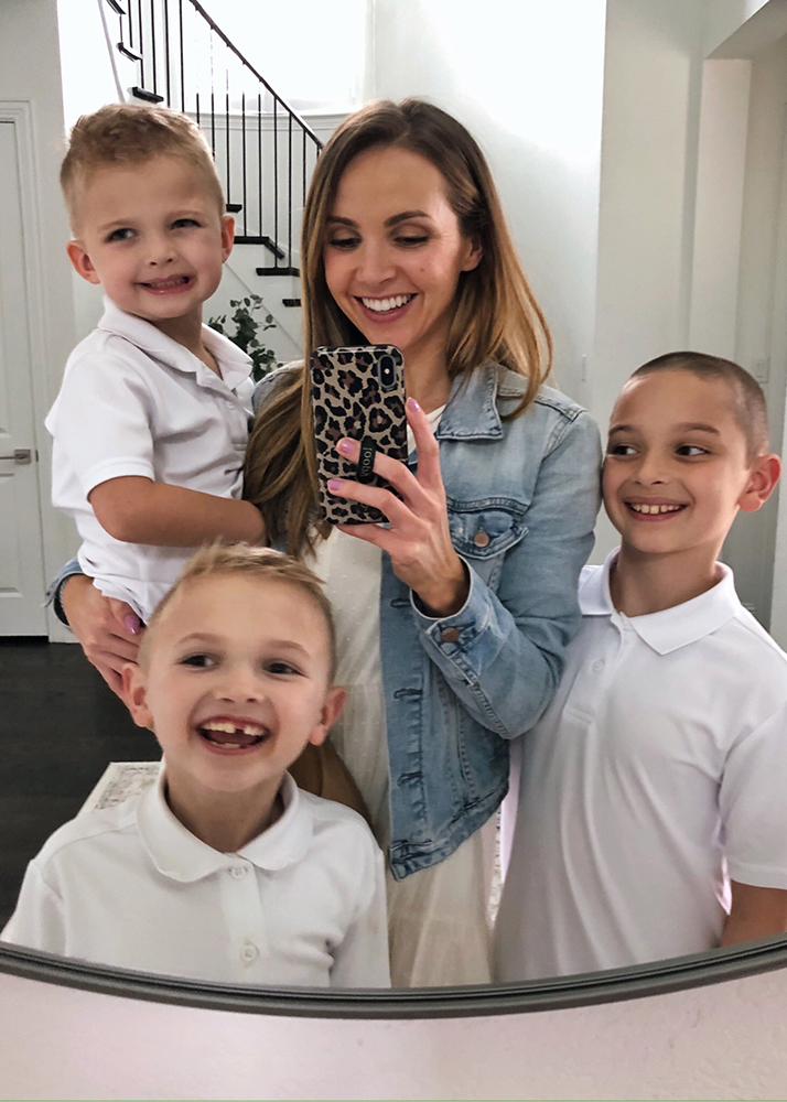 weekend recap - denim jacket and white dress
