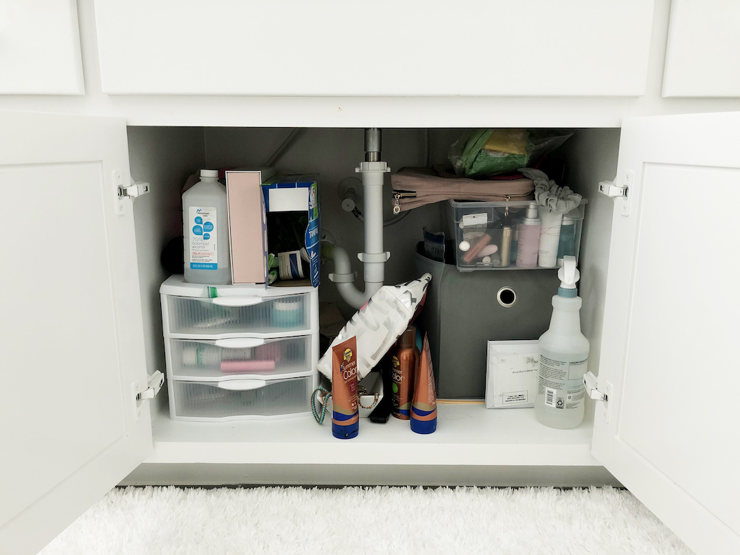 bathroom cupboard