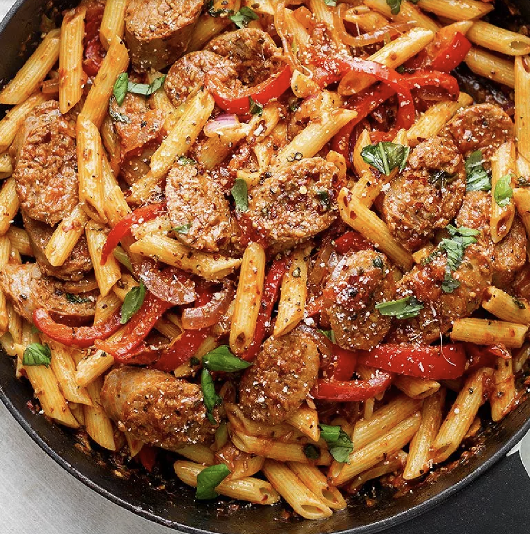 pasta with sausage and peppers