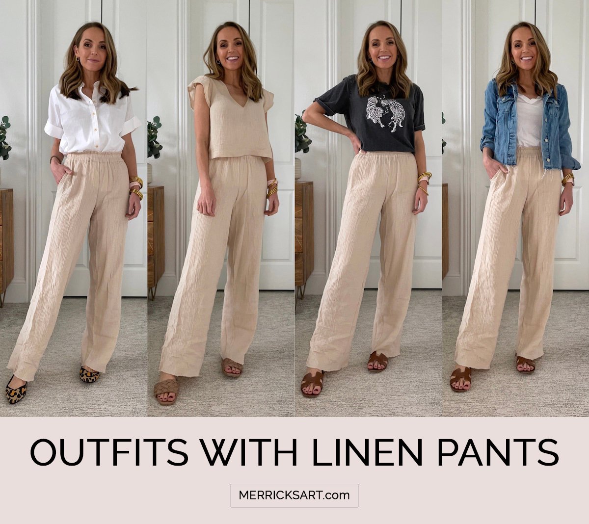 outfits with linen pants