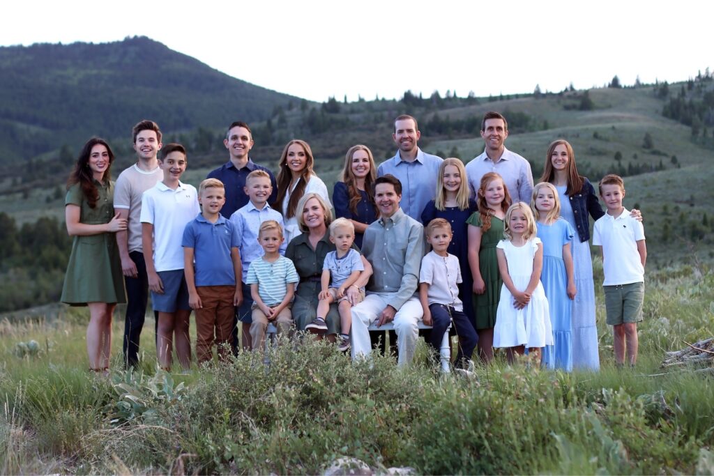 Gates family picture June 2024 Bear Lake