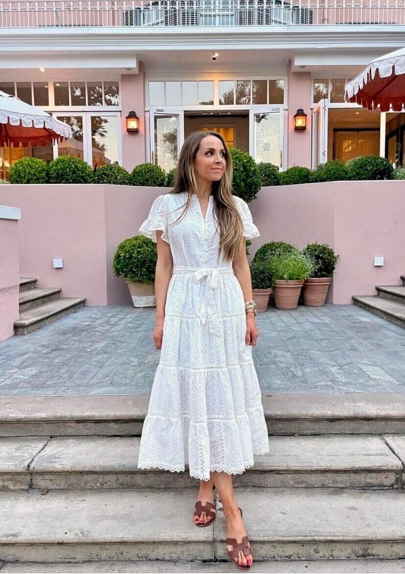 white eyelet dress merrick white collection