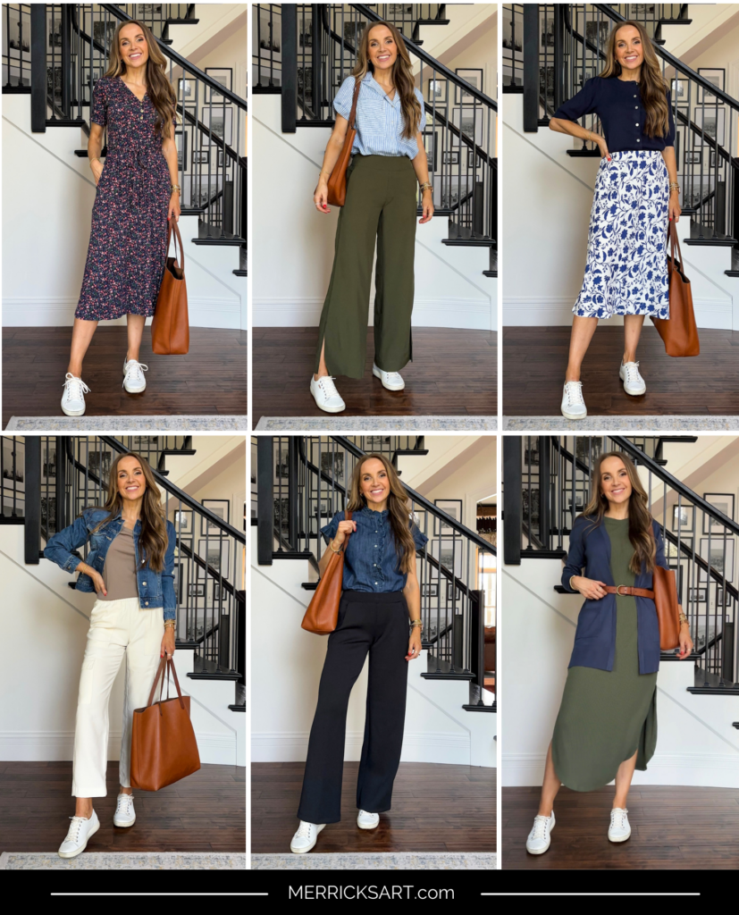 6 Teacher Outfit Ideas with Sneakers