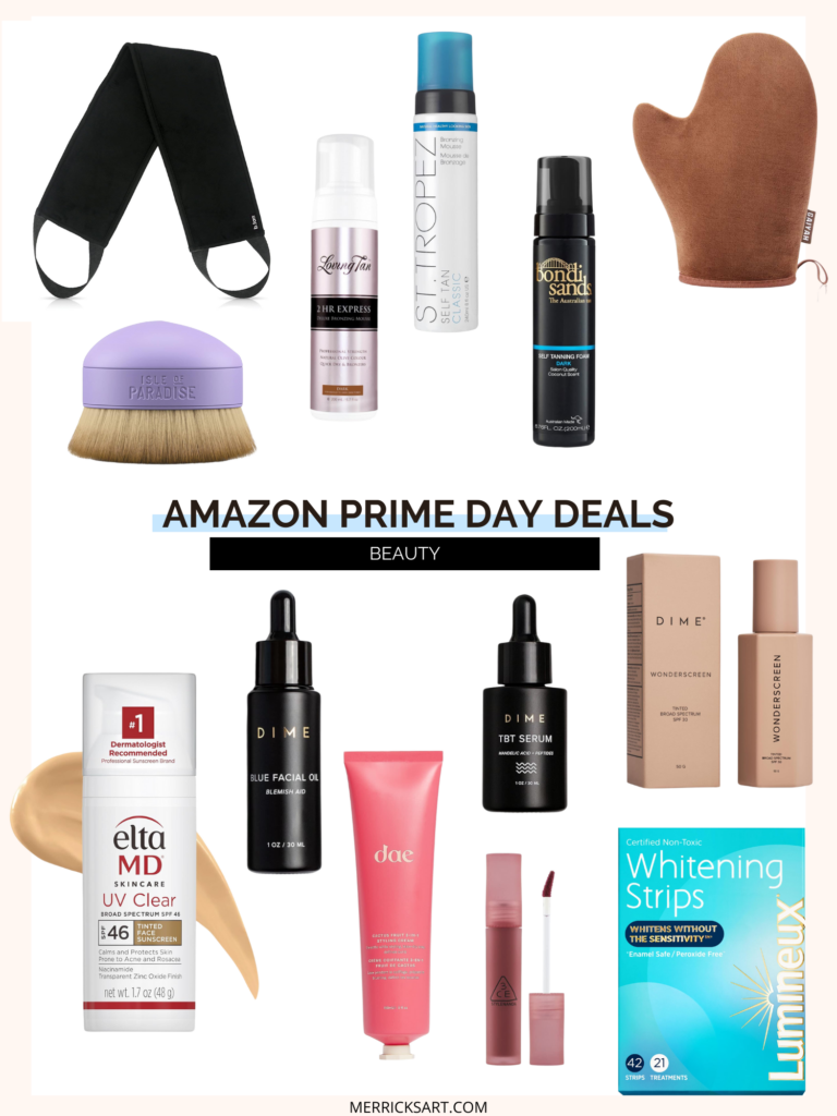 Amazon Prime Day Deals, Beauty Favorites Collage