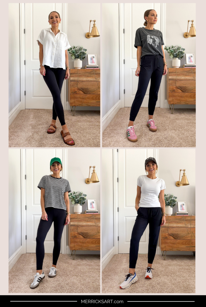 leggings and jogger outfit ideas for summer