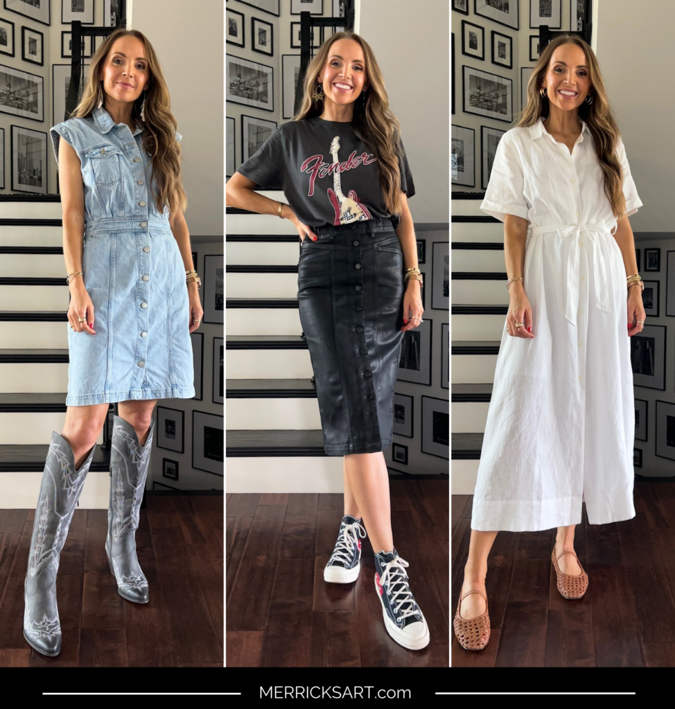 3 outdoor summer concert outfits