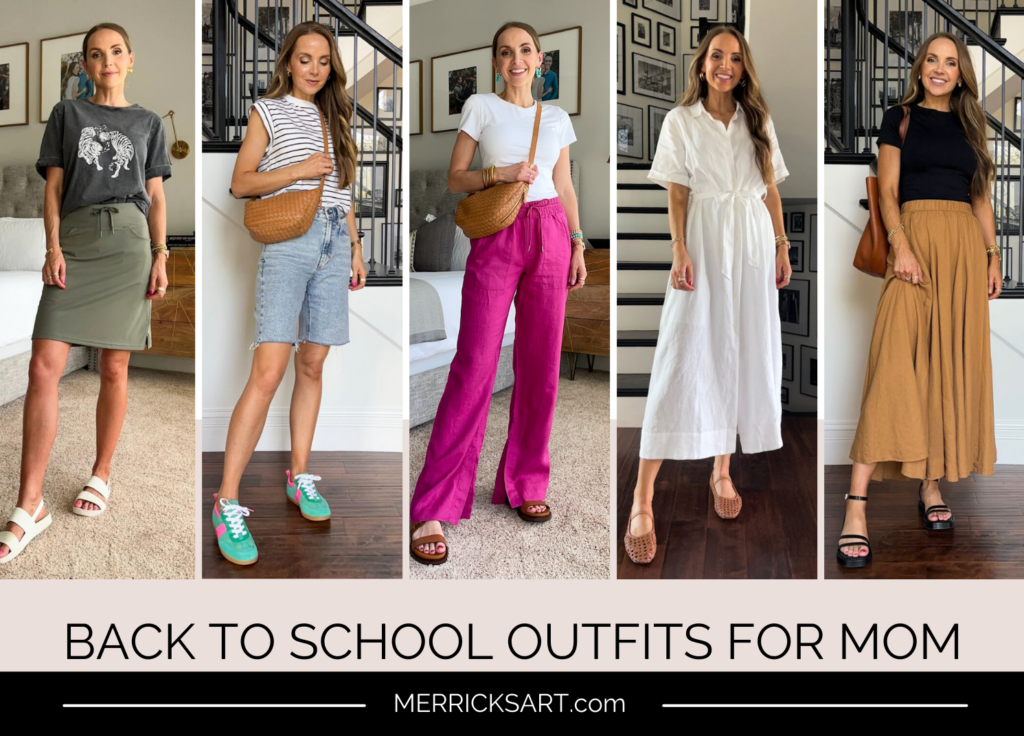 back to school outfits for moms