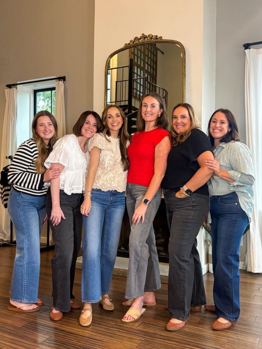 Team Try on - quince jeans, Anthropologie lace top, free people top, madewell Flats, target Woven Flats, flip flops, target slides